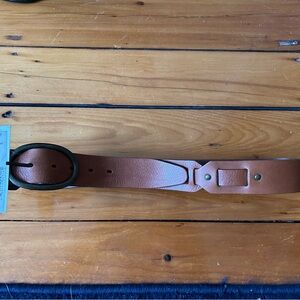 Theory Tan Leather Belt